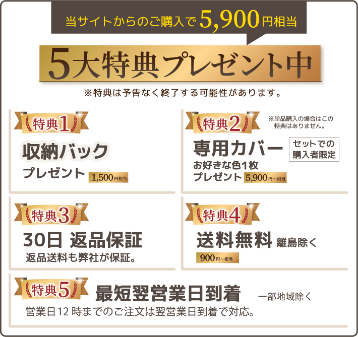 5大特典プレゼント中