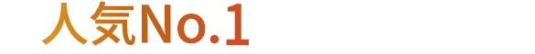 人気No.1 2人に1人が選んでいます。
