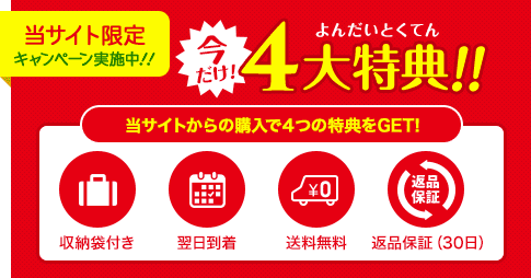 当サイト限定今だけ４大特典